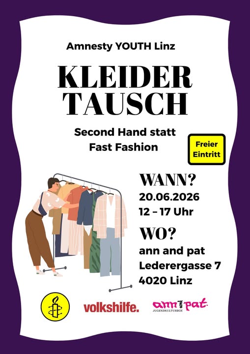 Amnesty Youth Linz Kleidertausch Kleidertauschparty