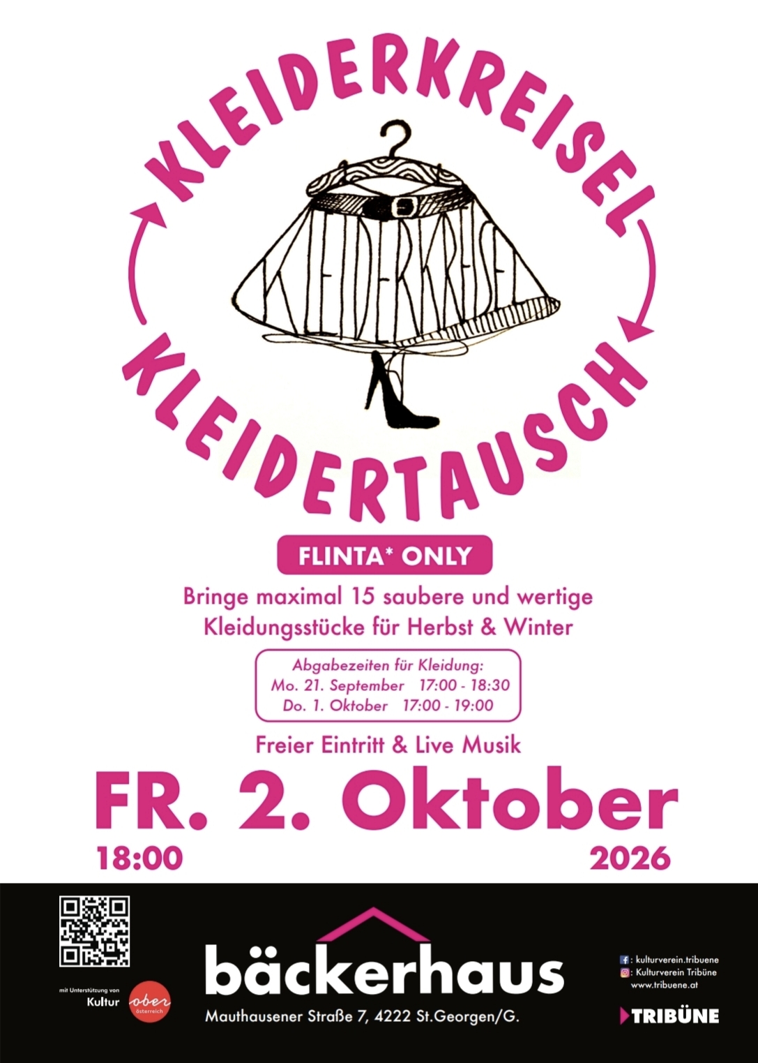 Kleiderkreisel Kleidertausch Kleidertauschparty St. Georgen Gusen 2026