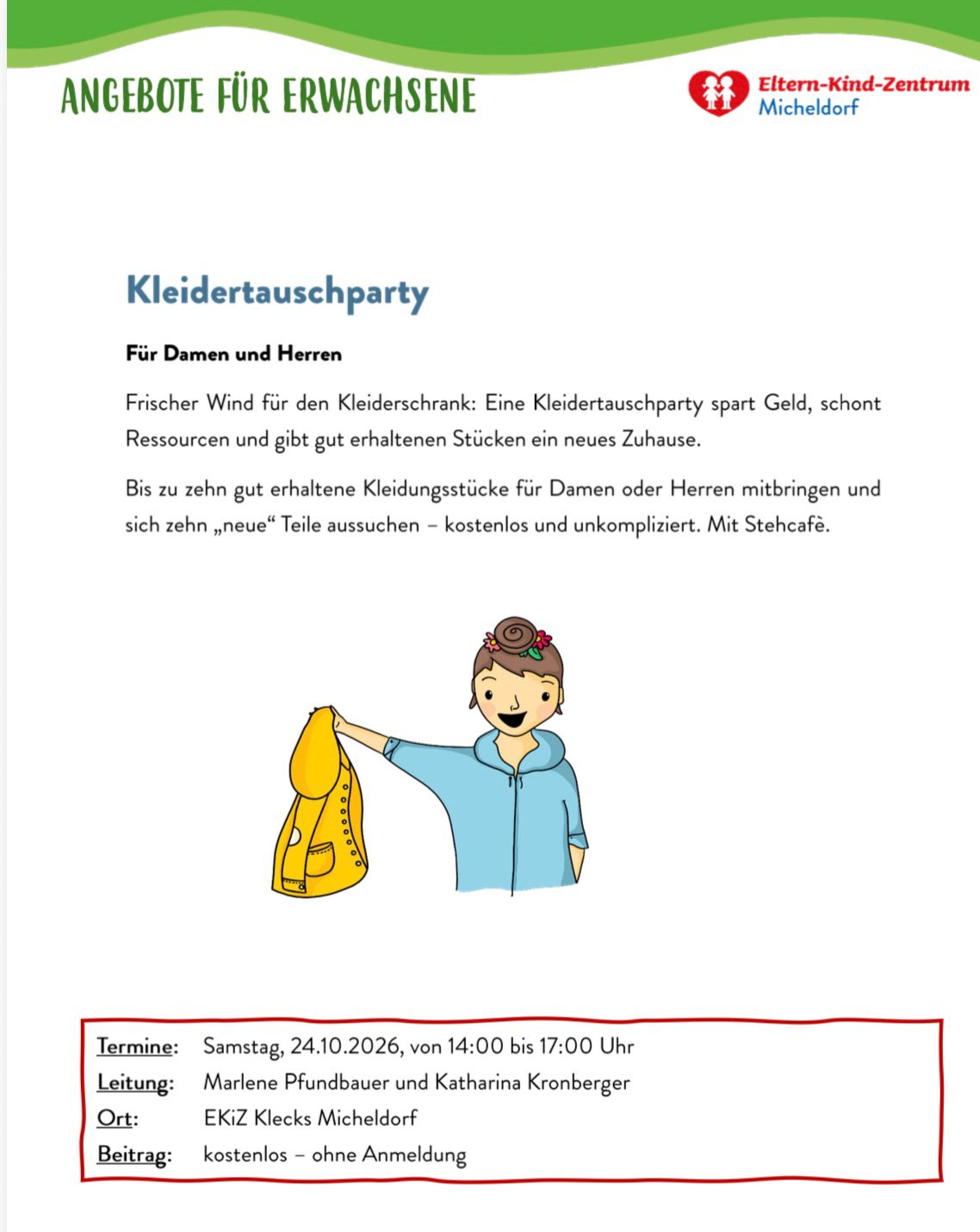 Kleidertauschparty Micheldorf 2026